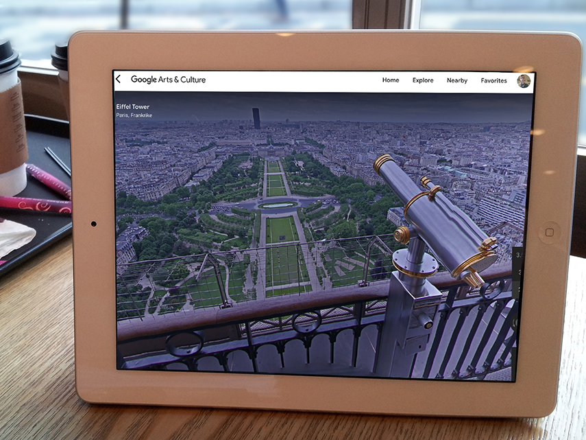 Paris på en iPad