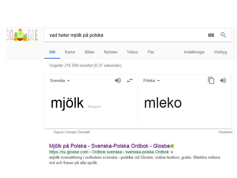 mjölk på polska