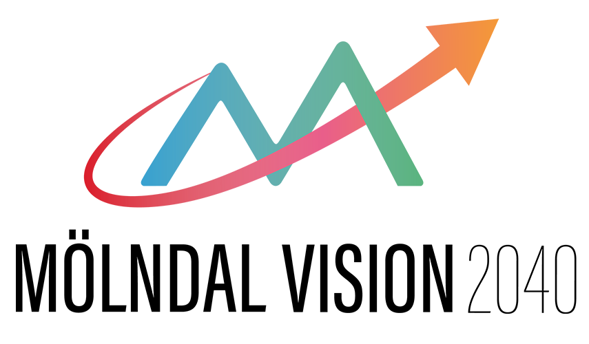 Bild på logotypen för Mölndals stads vision 2040