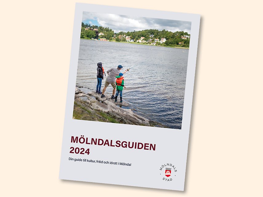 Bild på omslaget på Mölndalsguiden