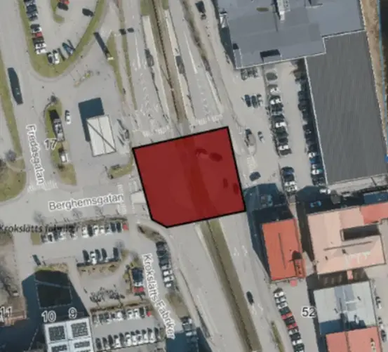 Karta över trafikstörning Göteborgsvägen