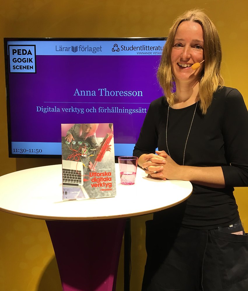 Författare Anna Thoresson på bokmässan i Göteborg 2019